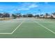 Well-maintained tennis courts with ample lighting and surrounding greenery, ideal for recreational activities and friendly matches at 15038 Sterling Run, Brooksville, FL 34609