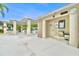 The community pool restroom and recreation area features ample seating and shade at 1723 Cortleigh Dr, Trinity, FL 34655