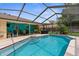 Screened pool offers ample space and is ideal for relaxation or outdoor entertaining at 2122 Meadow Lark Rd, Spring Hill, FL 34608