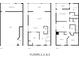 Detailed floor plan showcasing the layout of the house with multiple floors, including the garage and screened porch at 3119 Oyster Bayou Way, Clearwater, FL 33759