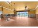 Open living room features sliding glass doors and water view at 3361 Gulfview Dr, Hernando Beach, FL 34607