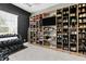A spacious walk-in closet with plenty of built-in shelving to store a large variety of shoes at 4188 Barbour Trl, Odessa, FL 33556