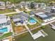 Stunning waterfront property with a backyard pool and a private dock for boating and enjoying the coastal lifestyle at 7626 Hatteras Dr, Hudson, FL 34667