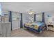 Well-lit bedroom with hardwood floors and ample natural light from two windows at 7626 Hatteras Dr, Hudson, FL 34667
