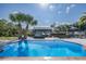 Swimming pool overlooking waterfront canal at 9930 San Diego Way, Port Richey, FL 34668