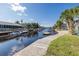 Beautiful canal with docks and boats at 9930 San Diego Way, Port Richey, FL 34668