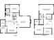 Detailed floor plan showcasing the layout of the house, including the kitchen, bedrooms, and bathrooms at 10910 Winter Oak Pl, Tampa, FL 33618