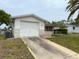 Charming single-story home featuring an attached garage, white exterior, and covered entry at 11224 Yewtree Ave, Port Richey, FL 34668