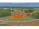 Aerial shot of baseball fields, showing well-maintained grounds and spectator areas at 1219 Aladdin Rd, Spring Hill, FL 34609
