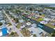 Beautiful aerial view of the home showcasing waterfront location and serene neighborhood at 13411 Lisa Dr, Hudson, FL 34667