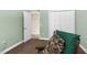 Carpeted bedroom with neutral walls and a large closet at 14145 Citrus Way, Brooksville, FL 34601