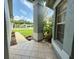 View from the tiled front porch at 18109 Webster Grove Dr, Hudson, FL 34667