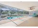 Relaxing screened-in pool area offers a private oasis with a refreshing pool at 2192 Meredith Dr, Spring Hill, FL 34608