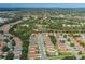 An aerial view shows the property near the community clubhouse at 284 Quane Ave, Spring Hill, FL 34609