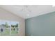 Bedroom featuring a ceiling fan, recessed lighting and a large window providing lots of natural light at 284 Quane Ave, Spring Hill, FL 34609