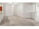 Open-concept living room with modern lighting at 3885 Crossline Dr, Spring Hill, FL 34609