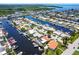 A beautiful waterfront community with canal access, homes, docks and boats, showing an ideal coastal lifestyle at 5008 Forecastle Dr, New Port Richey, FL 34652