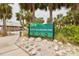 Entrance to Robert K. Rees Memorial Park with clear signage and beach access at 5041 Royal Palms Way # 203, New Port Richey, FL 34652