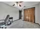Bedroom with a closet and ceiling fan at 6340 Spoonbill Dr, New Port Richey, FL 34652