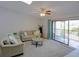 Bright living room with comfortable seating, opening onto a balcony with lots of natural light at 6583 River Run Blvd # 21005, Weeki Wachee, FL 34607