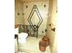 Shower with unique tile design and toilet at 7632 Lake Forest Cir, Port Richey, FL 34668