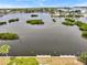 High-angle view of waterfront homes, showing serene waters and green landscape at 800 Chesapeake Dr # 42, Tarpon Springs, FL 34689