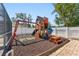 The backyard includes a play set at 8749 Aruba Ln, Port Richey, FL 34668