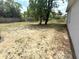 The spacious backyard with mature trees and fencing provides a serene and private outdoor space at 11080 Jackdaw Rd, Weeki Wachee, FL 34614