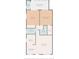 Floor plan showcasing bedroom, bathroom, kitchen, and living room dimensions at 11821 Boynton Ln, New Port Richey, FL 34654