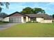 Charming single Gathering home featuring a two-car garage and quaint stone accents at 13425 Bonita Ave, Spring Hill, FL 34609