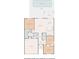 Detailed floor plan illustrating the layout of the home, including room dimensions and spatial relationships at 15205 Durango Cir, Brooksville, FL 34604
