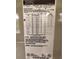 Image showing the specifications and technical details of an American Standard heater model at 2402 Ecuadorian Way # 40, Clearwater, FL 33763