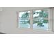 A close-up view from the window of the neighborhood and trees at 2402 Ecuadorian Way # 40, Clearwater, FL 33763