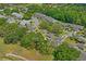 A beautiful aerial view of the property nestled among lush, mature trees in a well-maintained neighborhood at 3274 Lori Ln # 2, New Port Richey, FL 34655