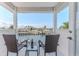 Balcony with seating overlooking waterfront community at 3352 Gulfview Dr, Hernando Beach, FL 34607