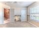 Inviting bedroom with plush carpeting, window, closet, and ceiling fan at 3352 Gulfview Dr, Hernando Beach, FL 34607