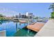 Modern boat lift on a sunny day, providing convenient and secure watercraft storage at 3352 Gulfview Dr, Hernando Beach, FL 34607