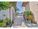 Exterior view of shed with a paver path leading to the water at 3352 Gulfview Dr, Hernando Beach, FL 34607