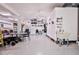 Open garage featuring epoxy flooring, storage, and interior access at 3352 Gulfview Dr, Hernando Beach, FL 34607