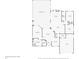 Detailed floor plan showcasing the layout with a spacious primary bedroom, kitchen, living room, and screened patio/pool area at 3400 Rosebay Ct, Spring Hill, FL 34609
