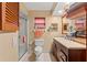 Full bathroom featuring a glass shower and tiled flooring at 4190 Lema Dr, Spring Hill, FL 34609
