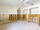 Spacious bedroom featuring two closets and ceiling fan ready to be remodeled at 4420 Marine Pkwy, New Port Richey, FL 34652