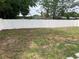 Fenced backyard with ample green space and privacy at 5023 Queen Palm Dr, New Port Richey, FL 34652