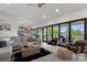 Expansive living room with water views, seamlessly blending indoor and outdoor living at 5234 Foxhall Ct, Weeki Wachee, FL 34607