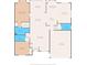 Detailed floor plan showcasing the layout of rooms, including kitchen, bedrooms, living room, and bathrooms at 7367 Willow Brook Dr, Spring Hill, FL 34606
