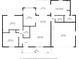 Detailed floor plan showcasing the layout with bedroom, bathroom, kitchen, and living room dimensions at 8431 Spring Hill Dr, Spring Hill, FL 34608
