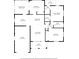 Detailed floor plan showcasing the layout of the home including living spaces and bedrooms at 9111 Greenbriar Ln, Port Richey, FL 34668