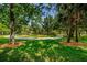 Serene community park with a paved path, mature trees, and lush green space for residents to enjoy at 10344 Tecoma Dr, Trinity, FL 34655