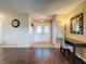 Elegant entryway showcasing tile flooring, a stylish light fixture, and a convenient closet at 11141 Sandtrap Dr # 11141, Port Richey, FL 34668