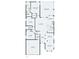 Detailed floor plan showcasing layout, dimensions of bedrooms, living spaces, kitchen, garage, and outdoor living spaces at 12071 Wexford Blvd, Spring Hill, FL 34609